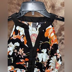 SHEIN ladies multicolored v neck blouse